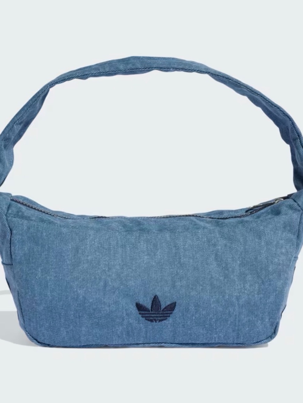 adidas Denim Blue Logo Bag SMALL SHOULDER BAG WASHED EFFECT